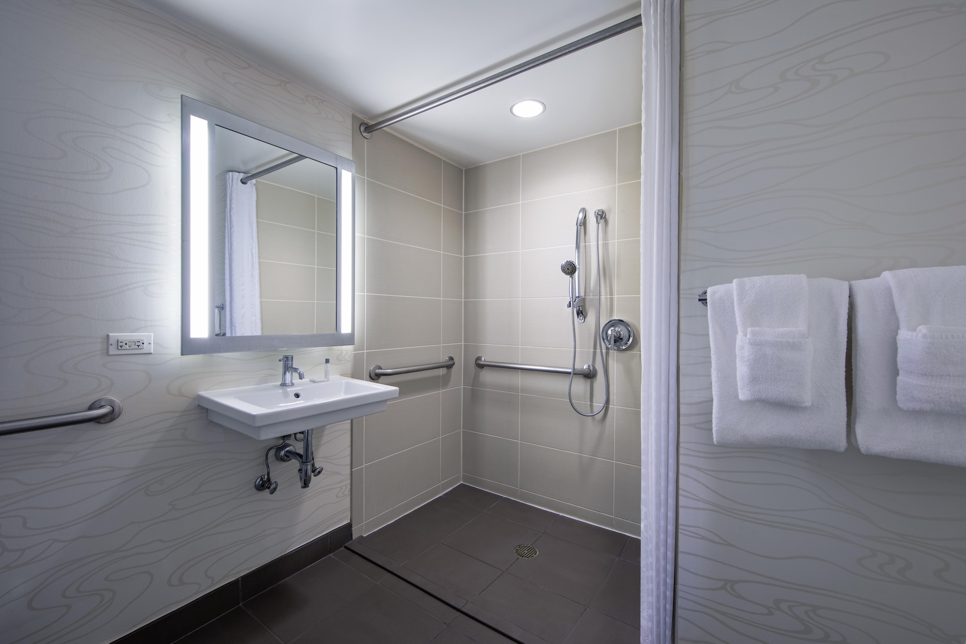 Bathroom with Accessible Shower
